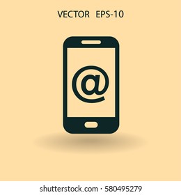 Mobile Post. Vektorgrafik
