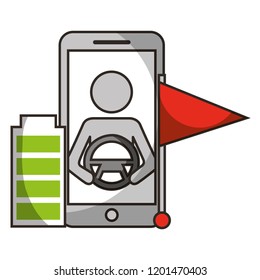 mobile marker battery charge autonomous car