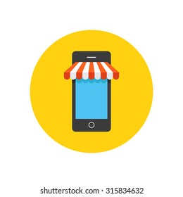 mobile market icon