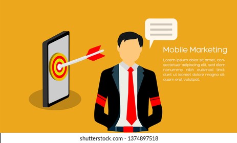 Mobile marketing concept