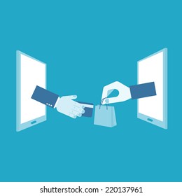 Mobile Marketing concept 