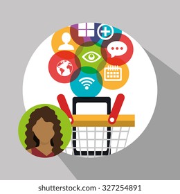 mobile marketing design, vector illustration eps10 graphic 