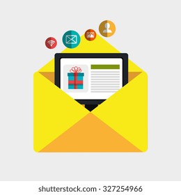 mobile marketing design, vector illustration eps10 graphic 