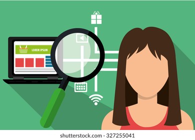mobile marketing design, vector illustration eps10 graphic 