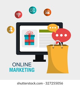 mobile marketing design, vector illustration eps10 graphic 