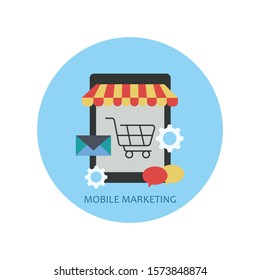Mobile marketing.  e-commerce, internet advertising and promotion