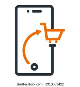 mobile marketing icon