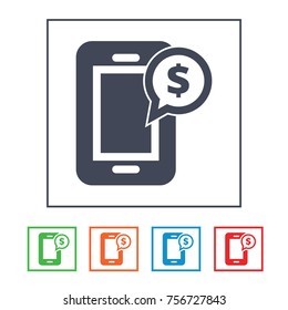 mobile marketing icon