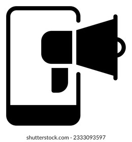 Mobile Marketing Icon can be used for uiux, web, infographic, etc