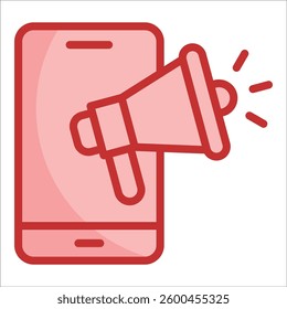 Mobile Marketing Icon Element For Design