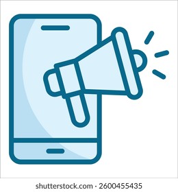 Mobile Marketing Icon Element For Design