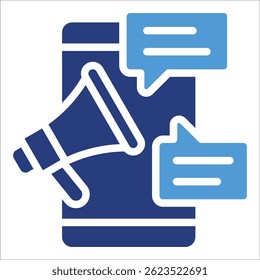 Mobile Marketing Icon Element For Design