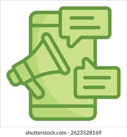 Elemento De Ícone De Marketing Móvel Para Design