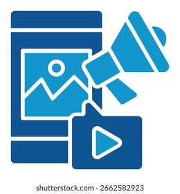Elemento de icono de marketing móvil para diseño