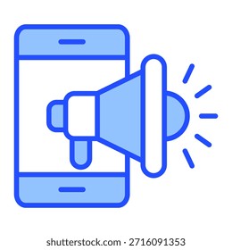 Elemento de icono de marketing móvil para diseño