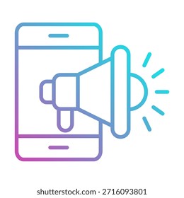 Elemento de icono de marketing móvil para diseño