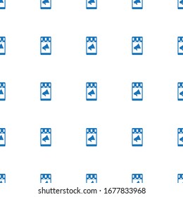 Mobile marketing icon pattern seamless isolated on white background. Editable filled Mobile marketing icon. Mobile marketing icon pattern for web and mobile.