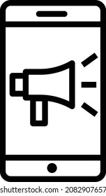 icono de marketing móvil. vector de marketing tecnológico.