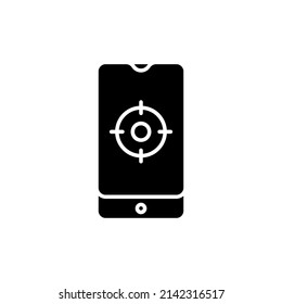 icono de marketing móvil en vector. logotipo