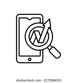 Mobile Marketing icon in vector. Logotype