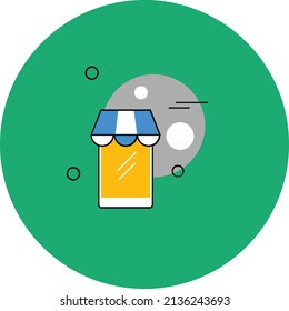 Mobile Marketing Isolated Vector which can be easily modified or edit