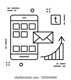 Mobile Marketing Vector Icon