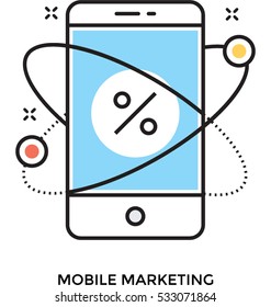 Mobile Marketing Vector Icon