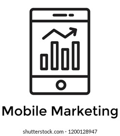 
Mobile marketing via graphical representation in a smartphone 
