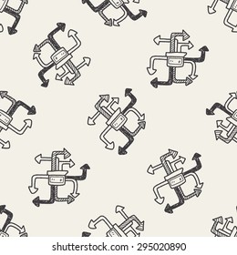 mobile medea link doodle seamless pattern background