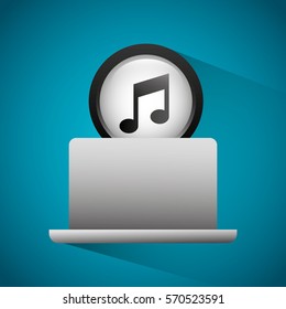 mobile media player icons vector illustration design