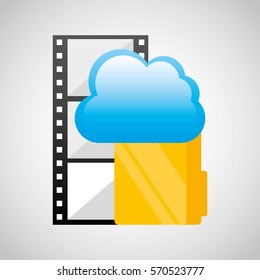 mobile media player icons vector illustration design