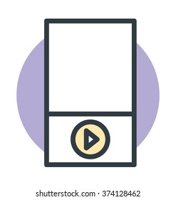 Mobile Media Vector Icon