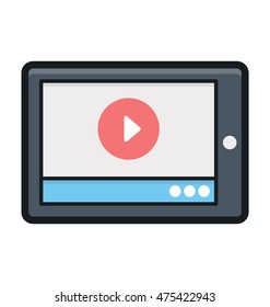 Mobile Media Vector Icon