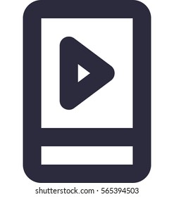 Mobile Media Vector Icon