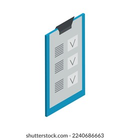 Mobile medicine isometric composition with isolated icons of equipment on blank background vector illustration