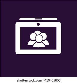 mobile meeting icon
