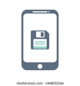 Mobile memory card icon for your mobile application or website.