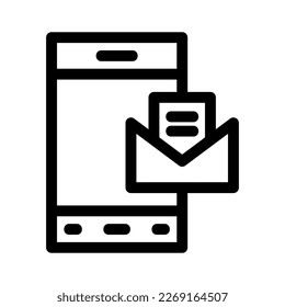mobile message icon or logo isolated sign symbol vector illustration - high quality black style vector icons