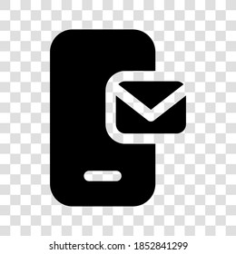 mobile message icon vector illustration