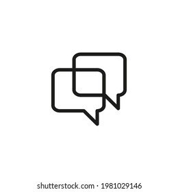 Mobile Message Line Icon. Web Symbol For Web And Apps. Sign Design In Outline Style. 