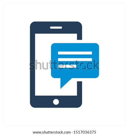 mobile message and other icon concept
