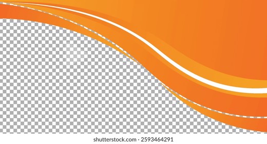 Mobile Modern orange banner background. Graphic design banner pattern background template with dynamic wave shapes arts modern