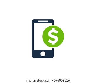 Mobile Money Logo Design Element