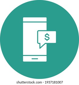 Mobile, money, payment icon vector image. Can also be used for Web Marketing. Suitable for use on web apps, mobile apps and print media.