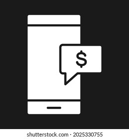 Mobile, money, payment icon vector image. Can also be used for Web Marketing. Suitable for use on web apps, mobile apps and print media.