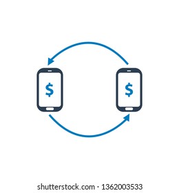 mobile to mobile money send icon
