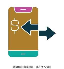  Transferencia de dinero móvil y Vector de pago digital