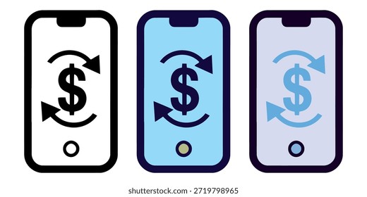 Transferencia de dinero móvil e intercambio de pago digital utilizando aplicaciones de smartphone