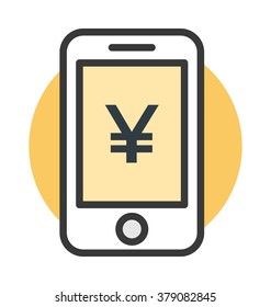 Mobile Money Vector Icon