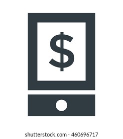 Mobile Money Vector Icon